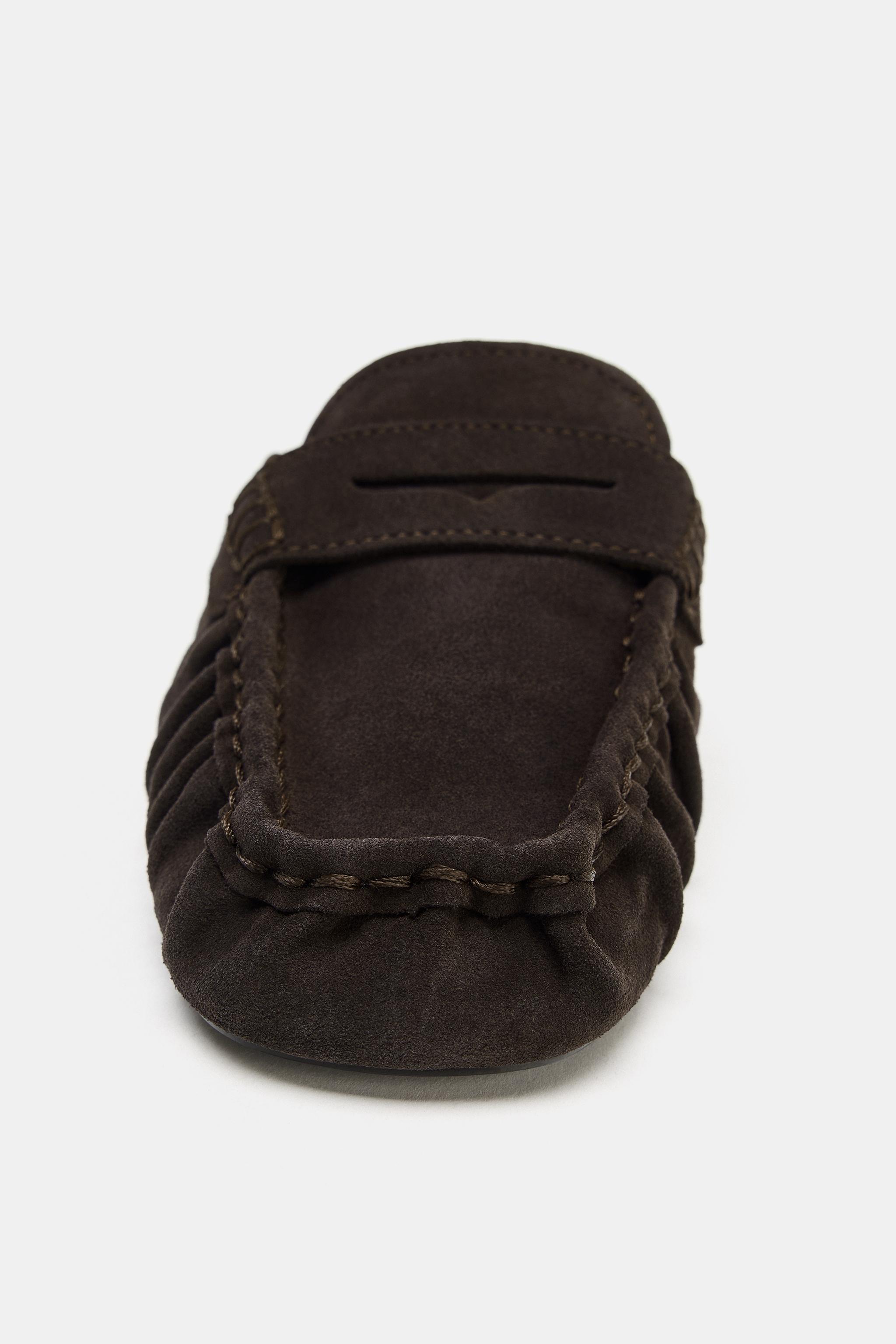 LEATHER MULE LOAFERS